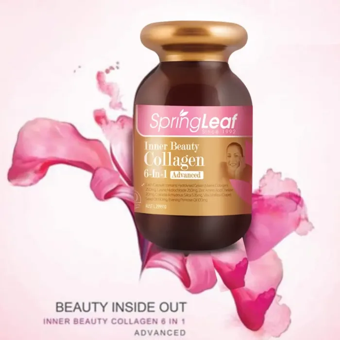 Viên uống Collagen 6 in 1 Spring Leaf Inner Beauty của Úc-hang-ngoai-nhap