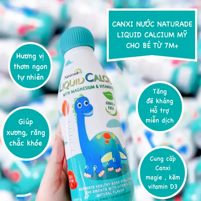 Canxi nước cho bé Naturade Liquid Calcium 474ml chính hãng Mỹ-hang-ngoai-nhap