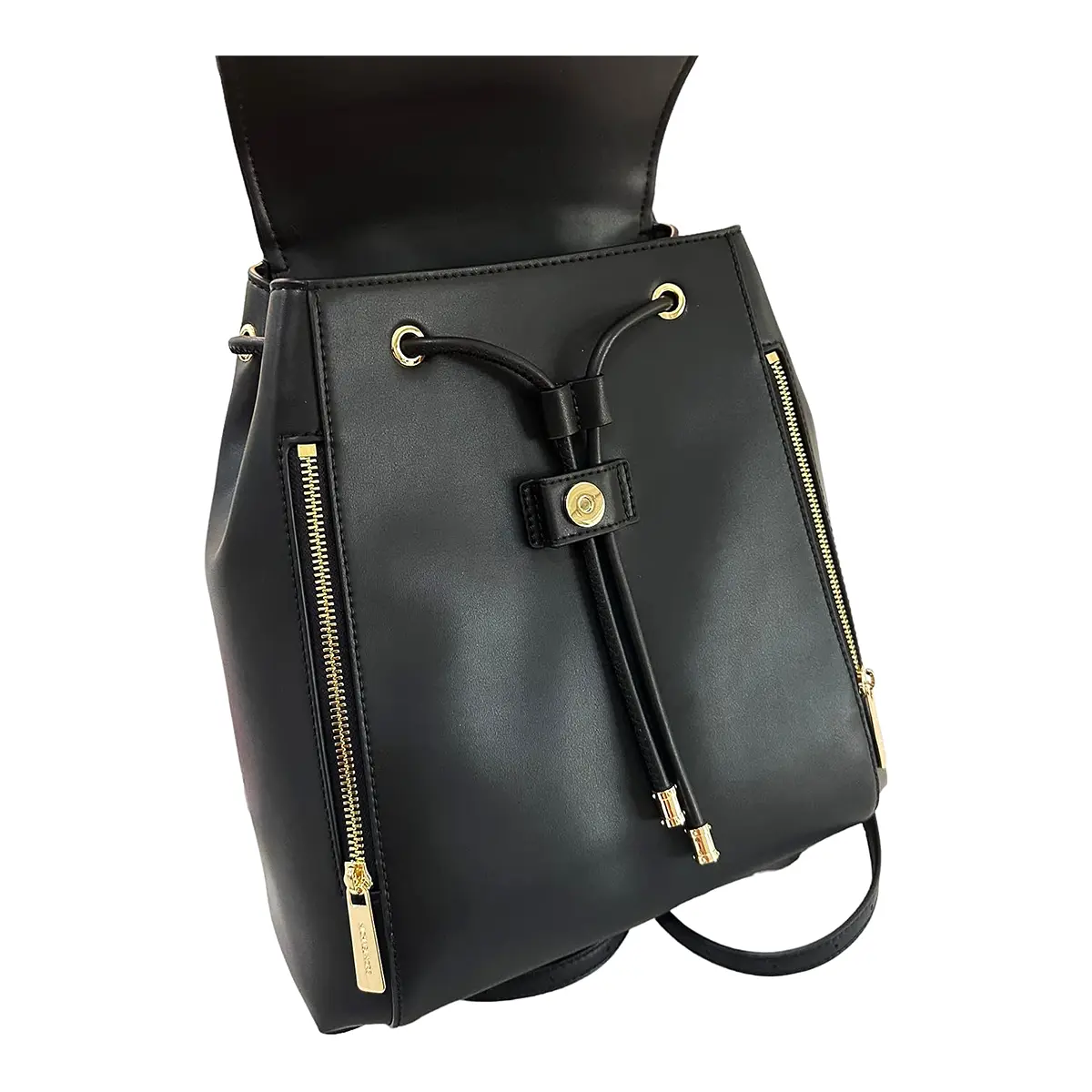 Michael Kors Phoebe Medium Drawstring Backpack Adult Fashion Purse (Black)-hang-ngoai-nhap