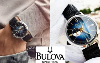 review Đồng Hồ Nam Bulova Aerojet Chronograph Automatic Blue Sunray Dial 96B374 Màu Xanh Navy-hang-ngoai-nhap