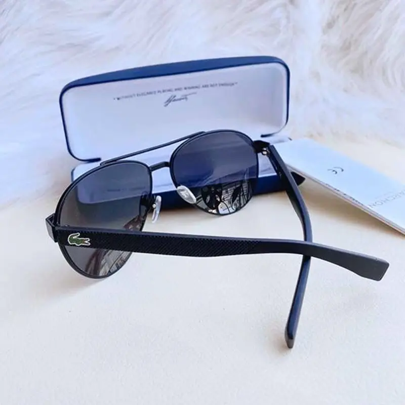 Giới thiệu Kính Mát Lacoste Brown Aviator Unisex Sunglasses-hang-ngoai-nhap