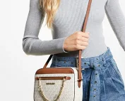 Túi Đeo Chéo Nữ Michael Kors Jet Set Item East West Zip Chain Crossbody Bag | USA -hang-ngoai-nhap