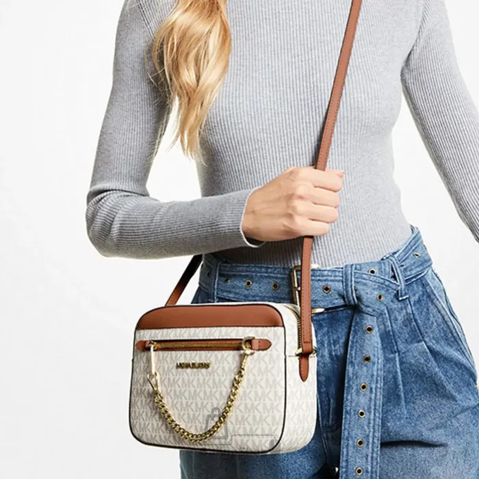 Túi Đeo Chéo Nữ Michael Kors Jet Set Item East West Zip Chain Crossbody Bag | USA -hang-ngoai-nhap