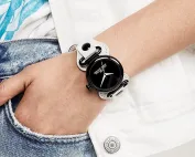 Đồng Hồ Nữ The Cuff Quartz Black Dial Ladies Watch MJ0120179294-hang-ngoai-nhap