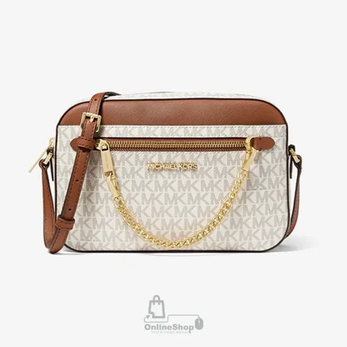 Mô tả Túi Đeo Chéo Nữ Michael Kors Jet Set Item East West Zip Chain Crossbody Bag | USA -hang-ngoai-nhap