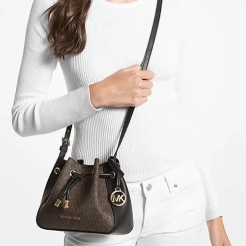 Túi Đeo Chéo Michael Kors MK Phoebe Small Logo Bucket Bag | USA-hang-ngoai-nhap