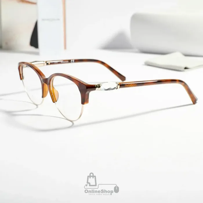 Chi tiết Kính Gọng Cận Nữ SWAROVSKI Eyeglasses SK-5338-052-53 | Áo-hang-ngoai-nhap