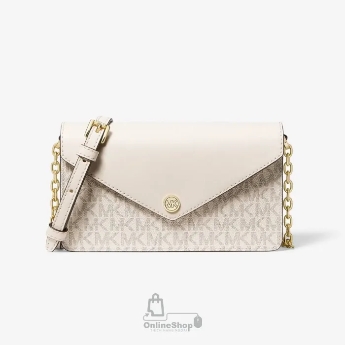 Quà tặng Túi Đeo Chéo Nữ Michael Kors Small Logo Envelope Crossbody Bag | USA-hang-ngoai-nhap