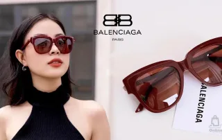 Mê Review Kính Mát Nam Nữ Balenciaga™ BB0160S 004 53 - Burgundy | Italy-hang-ngoai-nhap