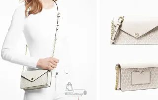 Review Túi Đeo Chéo Nữ Michael Kors Small Logo Envelope Crossbody Bag | USA-hang-ngoai-nhap