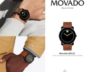 Đồng Hồ Nam Cao Cấp Movado Bold TR90 Quartz Black Dial Men's Watch 3600600 | Thụy Sĩ-thich-hang-ngoai