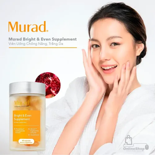 Viên Uống Chống Nắng Murad Bright & Even Supplement 60 Viên | USA-hang-ngoai-nhap