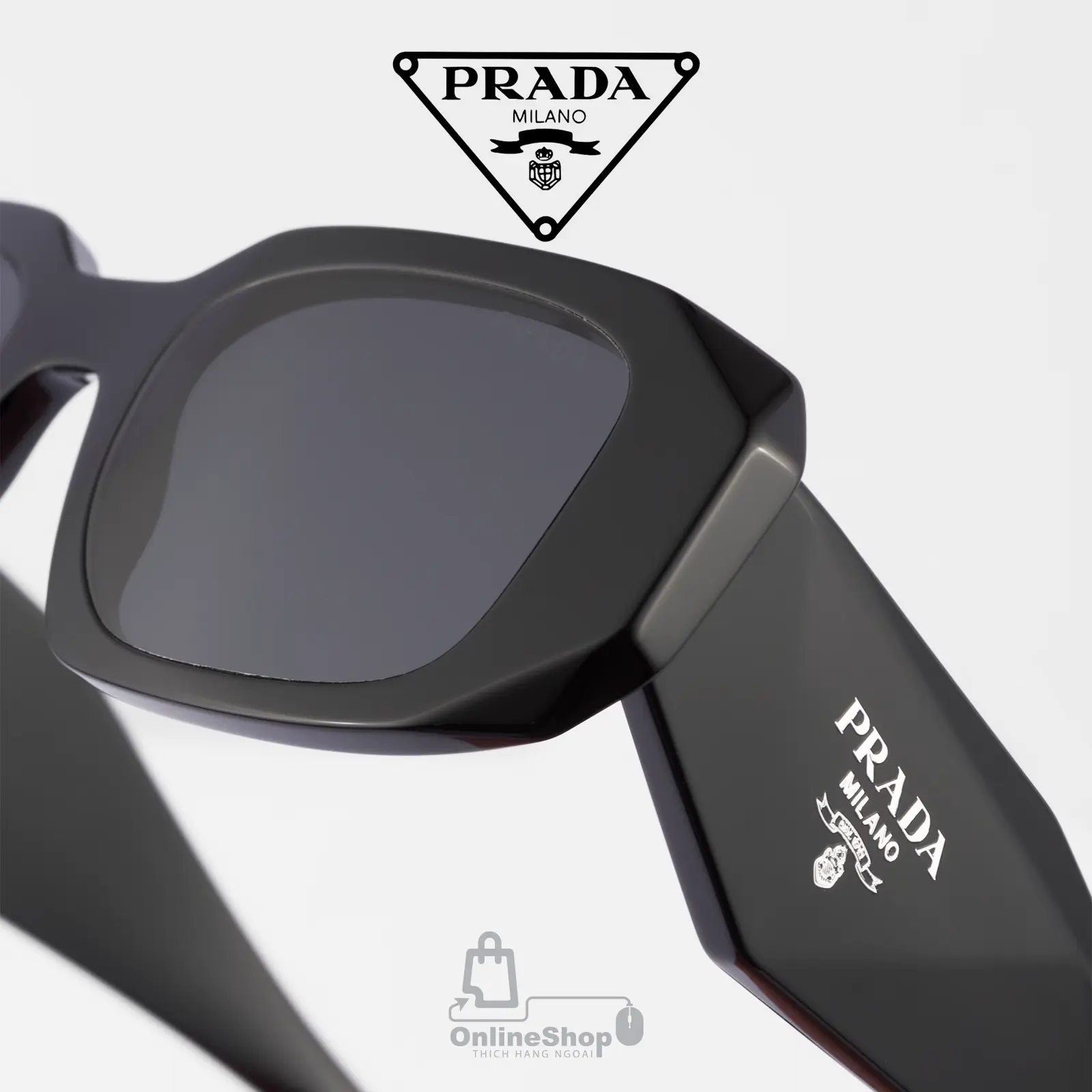 Mắt Kính Nữ Đẹp Prada Symbole Sunglasses SPR17W | Italy-hang-ngoai-nhap