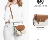 Túi Đeo Chéo Nữ Cao Cấp Michael Kors MK Signature Emilia Saddle Small Crossbody 35S2GU5C1B | USA-thich-hang-ngoai