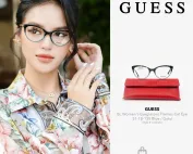 Kính Gọng Cận Nữ Hàng Ngoại GUESS GU2462 BL Women's Eyeglasses Frames Cat Eye 51-18-135 Blue / Gold | USA-hang-ngoai-nhap