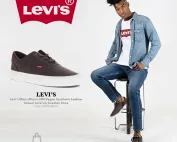 Giày Nam Sneaker Levi's Mens Munro NM Vegan Synthetic Leather Casual Lace Up | USA-hang-ngoai-nhap