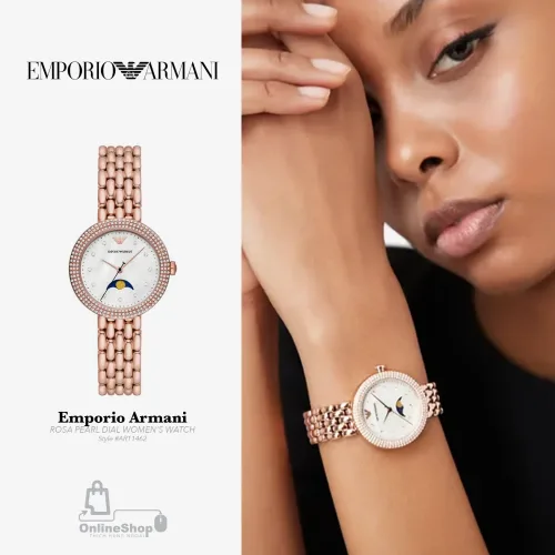 Đồng Hồ Cao Cấp Nữ EMPORIO ARMANI ROSA PEARL DIAL WOMEN'S WATCH AR11462 | Italy-hang-ngoai-nhap