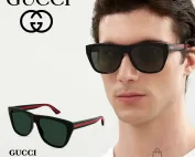 Mắt Kính GUCCI BLACK/GREEN SQUARE UNISEX SUNGLASSES GG00057SKN | Italy-hang-ngoai-nhap