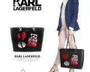 Túi Xách Karl Lagerfeld Paris Large Shoulder Zipper Tote Bag Black NEW! | Pháp-thich-hang-ngoai