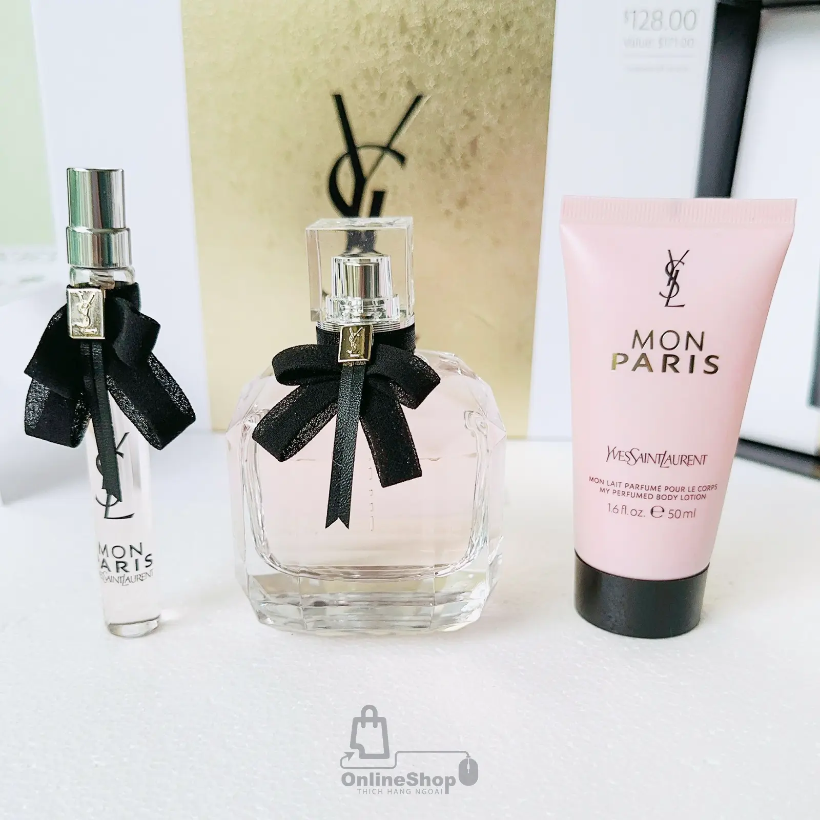 Set Nước Hoa Yves Saint Laurent YSL Mon Paris EDP Set 3 Món | PHÁP-hang-ngoai-nhap