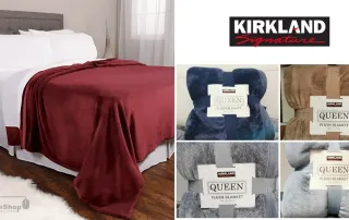 Hàng ngoại nhập Chăn Mền Lông Cừu Cao Cấp Kirkland Signature Queen Plush Blanket 248 x 233 cm | USA-thich-hang-ngoai