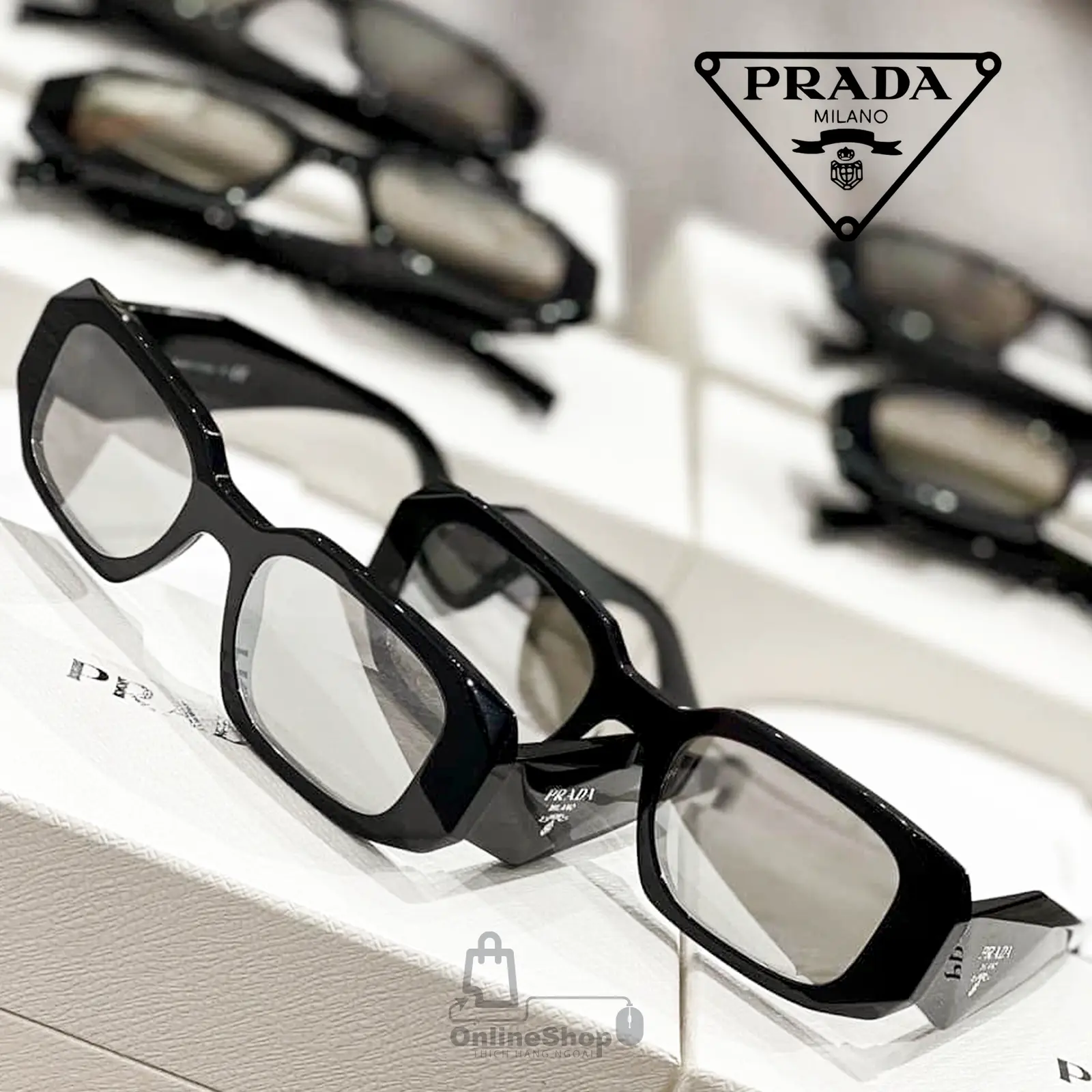 Mắt Kính Prada Symbole Sunglasses SPR17W | Italy-hang-ngoai-nhap