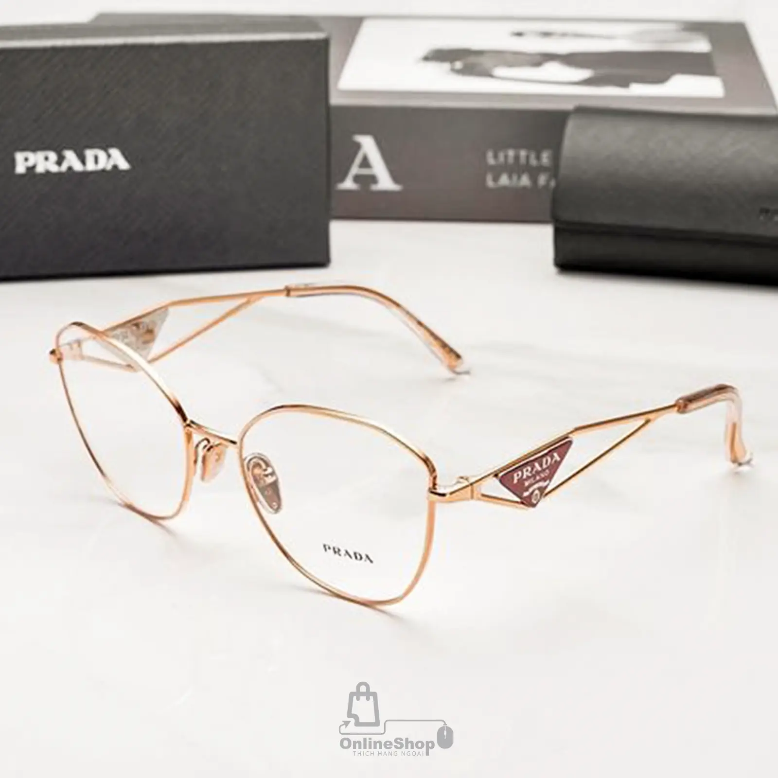 Kính Cận Công Sở Prada Eyeglasses PR52ZV 53-18 | Italy-hang-ngoai-nhap