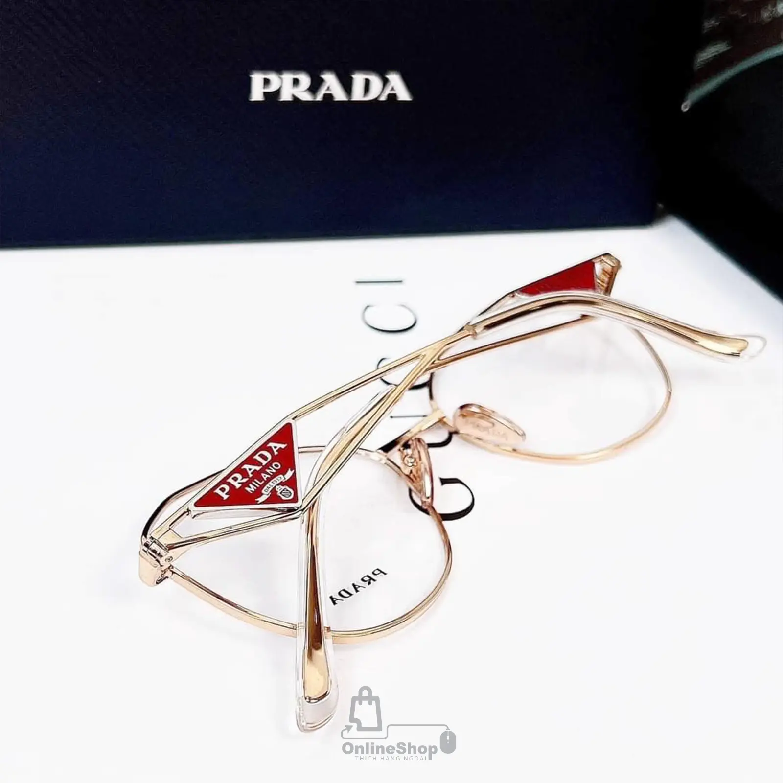 Kính Cận Thời Trang Cao Cấp Prada Eyeglasses PR52ZV 53-18 | Italy-hang-ngoai-nhap