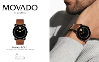 Hàng Ngoại Nhập Đồng Hồ Nam Cao Cấp Movado Bold TR90 Quartz Black Dial Men's Watch 3600600 | Thụy Sĩ-thich-hang-ngoai