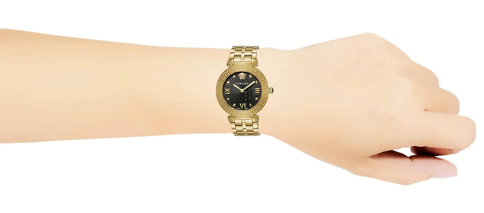 Đồng Hồ Nữ Authentic Versace Greca Icon Quartz Black Dial Ladies Watch VEZ600521 | Italy-hang-ngoai-nhap