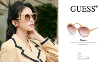 Mắt Kính Thời Trang Guess GU7813-57F-58 Shiny Beige Sunglasses-New-xu-huong-thoi-trang