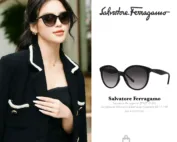 Salvatore Ferragamo SF1071S 001 Sunglasses Women's Black/Grey Gradient 58-17-140-thich-hang-ngoai