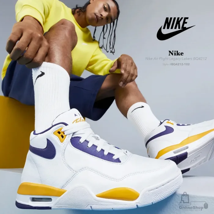 Giày Thể Thao Nam Nike Air Flight Legacy Lakers BQ4212-hang-ngoai