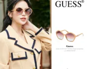 Mắt Kính Đẹp Guess GU7813-57F-58 Shiny Beige Sunglasses-New-xu-huong-thoi-trang