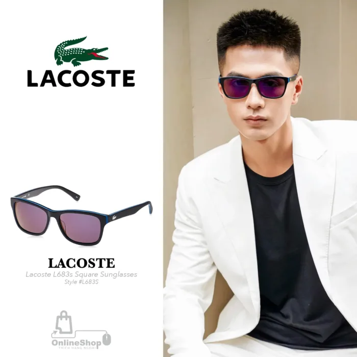 Mắt Kính Nam Lacoste L683S Square Sunglasses-thich-hang-ngoai