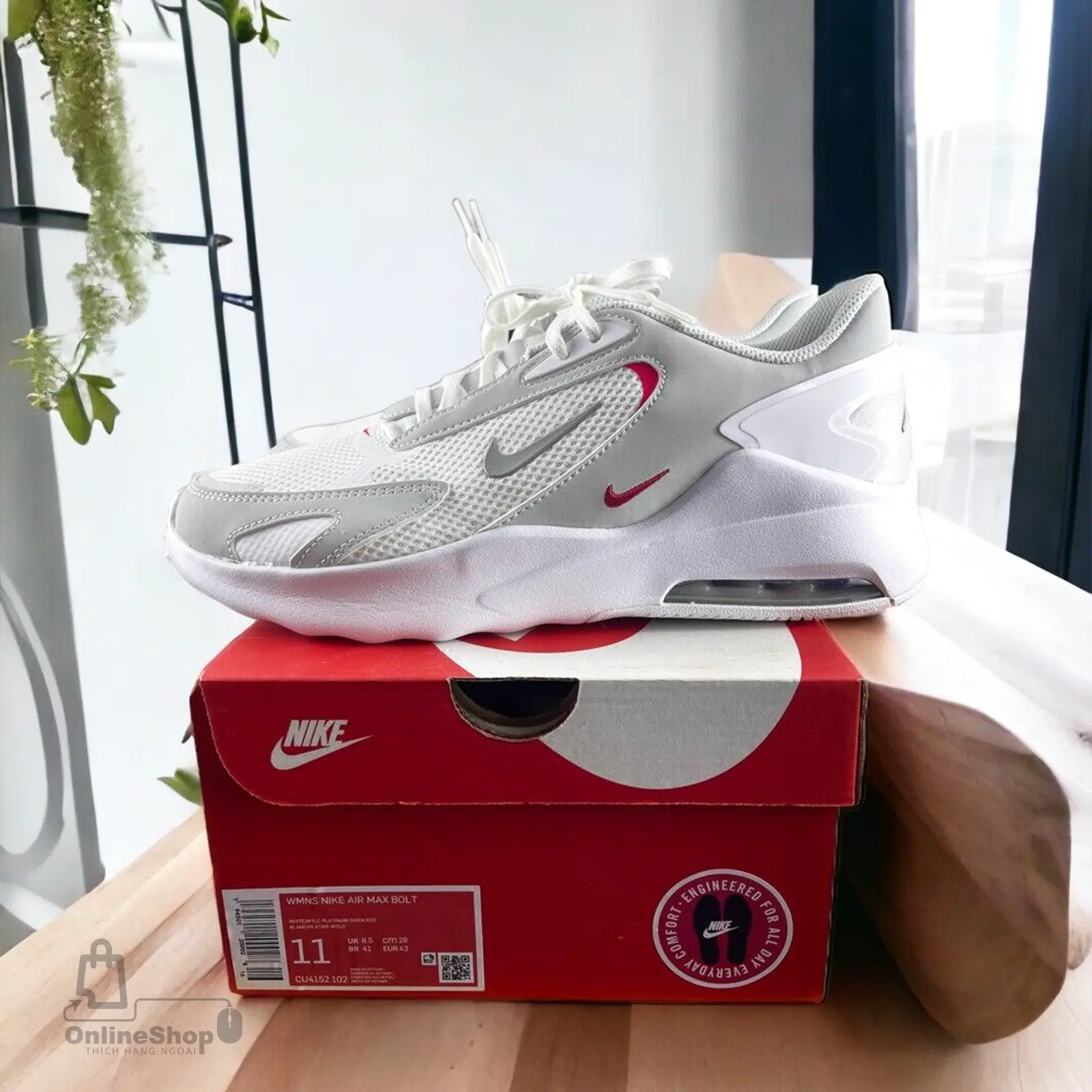 Giày Thể Thao Nữ Hàng Hiệu Nike Air Max Bolt Women Shoes CU4152-102-hang-ngoai