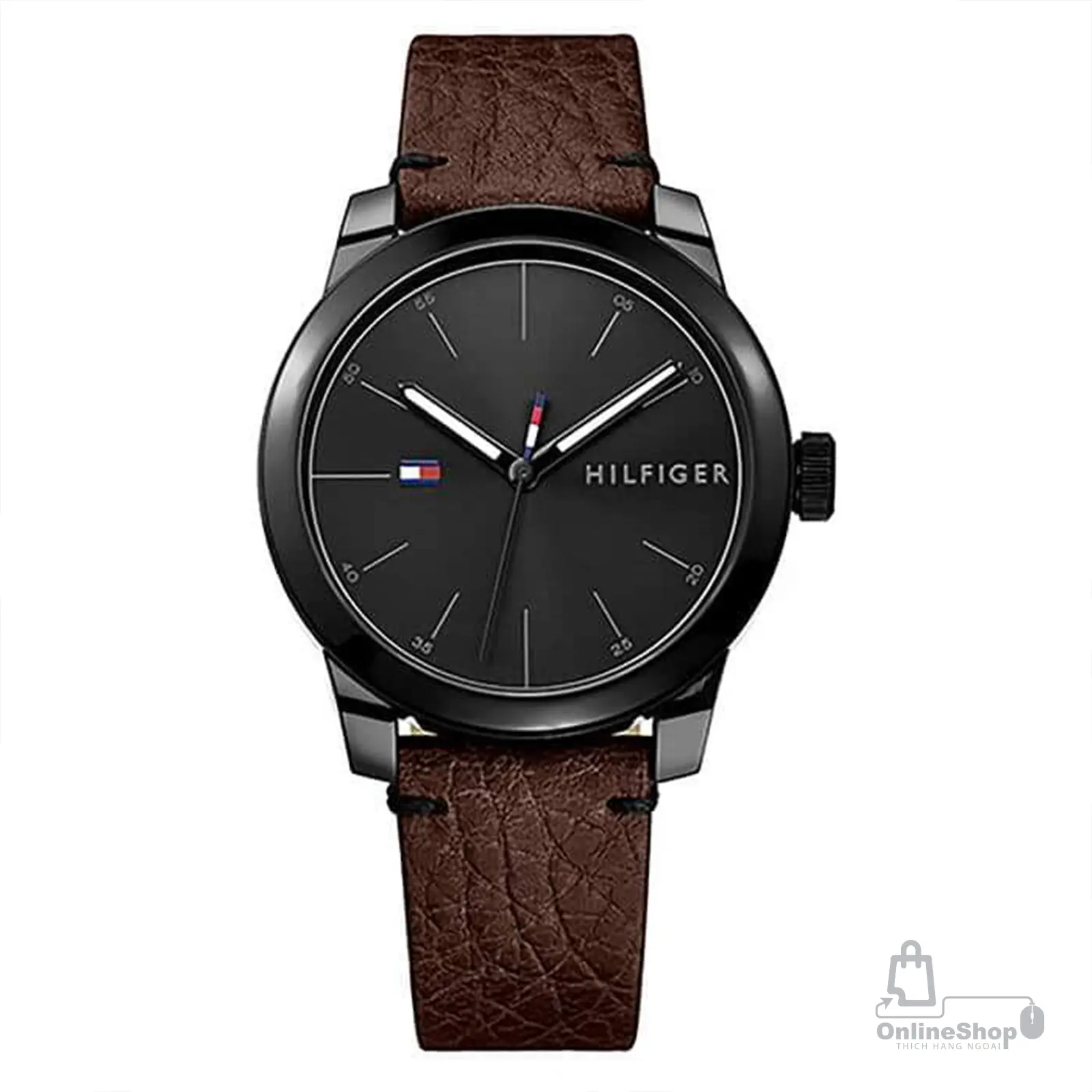 Tommy Hilfiger 1791383 Casual Watch For Men Analog Leather-hang-ngoai