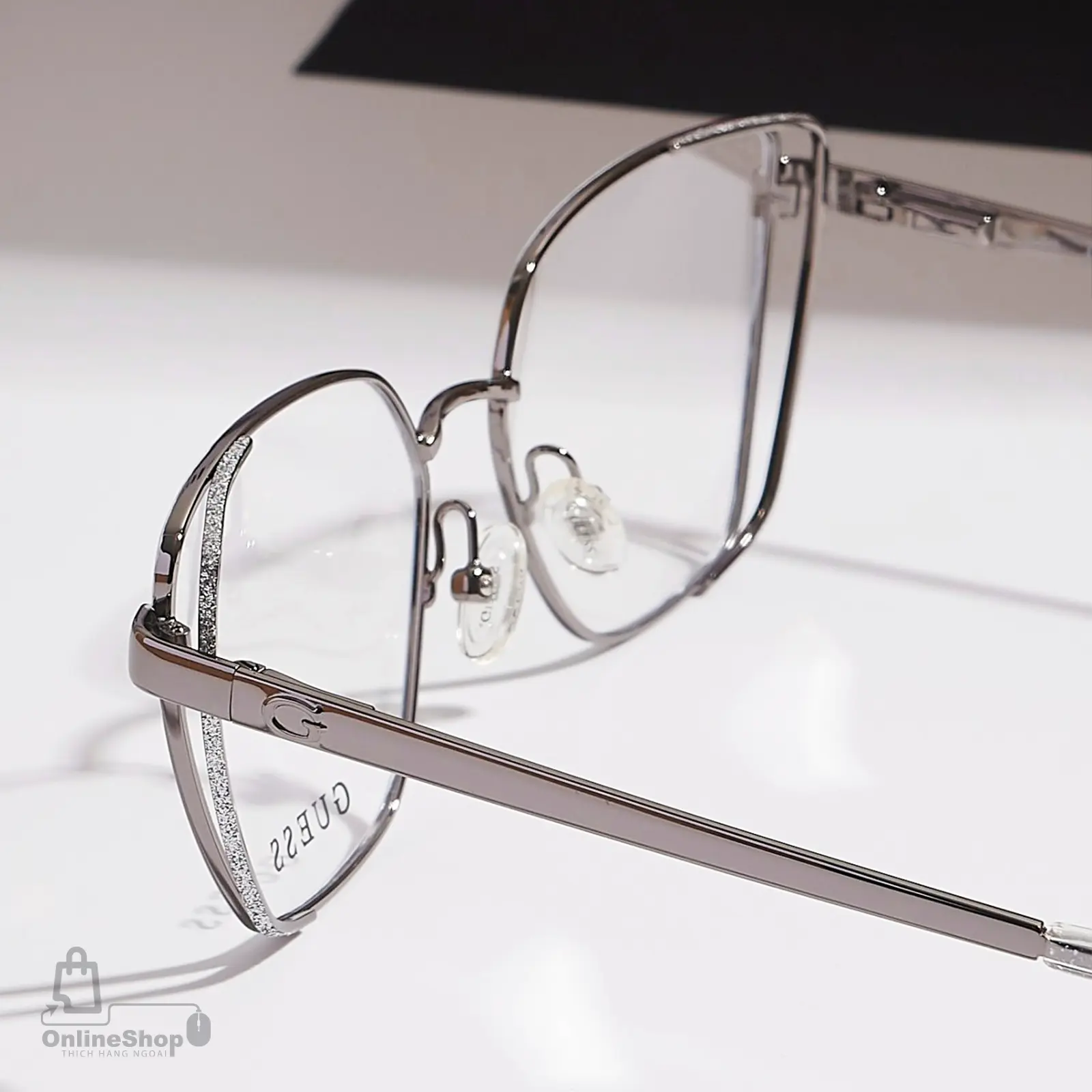 Giá Kính Cận Guess GU2793 024 White Metal Optical Eyeglasses | USA-thich-hang-ngoai