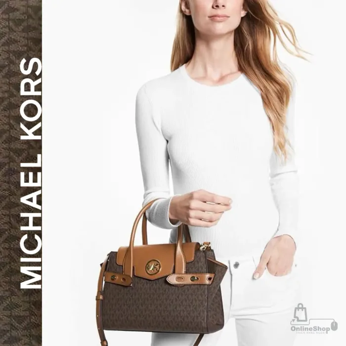 Túi Xách Nữ Đẹp Michael Kors MK 35S2GNMS8L Carmen Medium Flap Satchel-xu-huong-thoi-trang