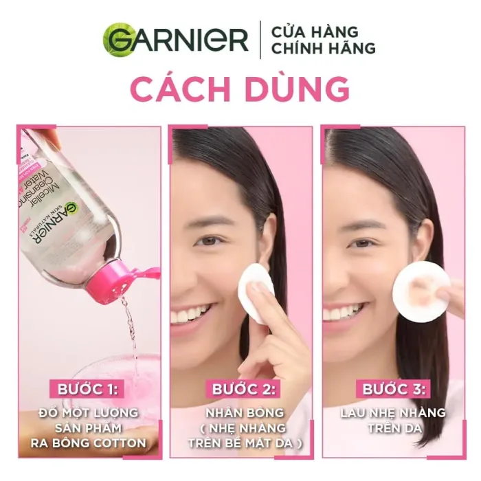 Hướng dẫn sử dụng Nước Tẩy Trang Garnier